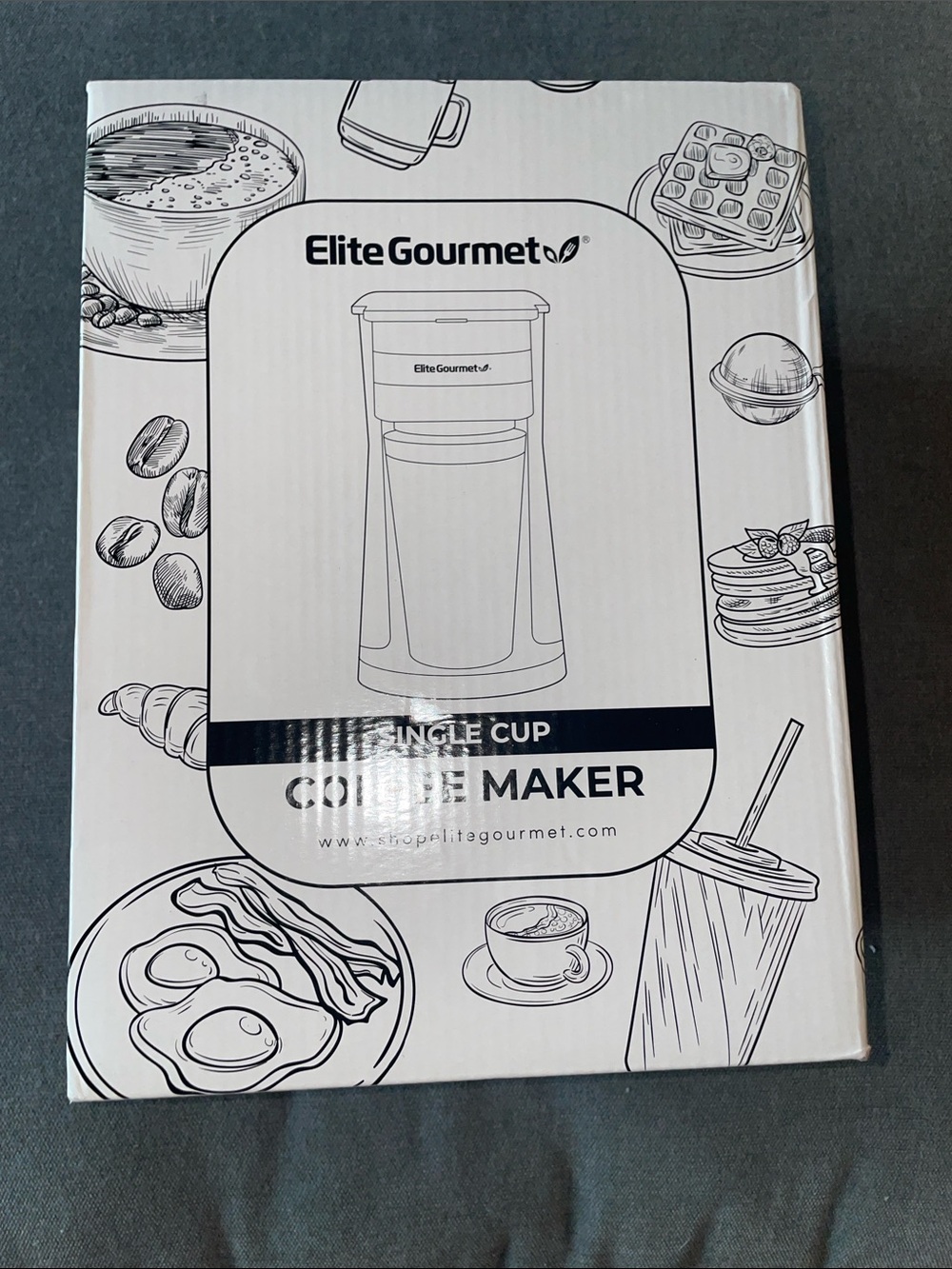 Elite Gourmet Single Cup Coffee Maker - White